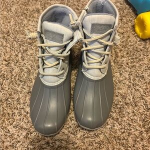Kids Gray Duck Boots